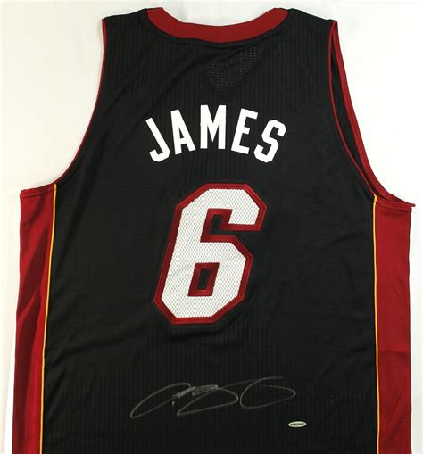 lebron james signed jersey authentic.